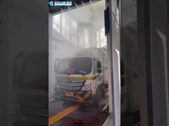 A máquina de lavar roupas de ônibus Kolon Roll Over é montada