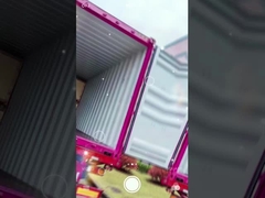 As máquinas de lavar carros sem toque modelo KL360plus de Kolon estão a ser carregadas e enviadas para a Rússia