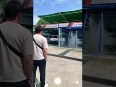 Máquina de lavar automóveis sem toque