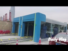 Máquina de lavar automóveis de túnel de transporte duplo Kolon completada a instalação!