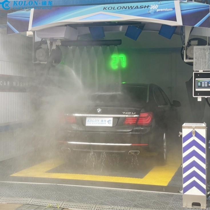 Máquina automática de lavagem de automóveis sem toque KL360 Premium 22kw bomba de água, 33kw secador de ar