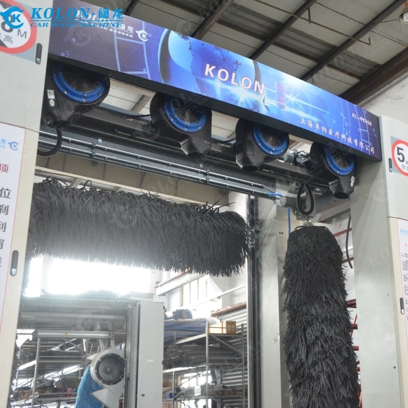 Roll Over 5 Brushes Máquina de lavar autocarro automático soprador fixa KL-YK450 máquina de lavar autocarro