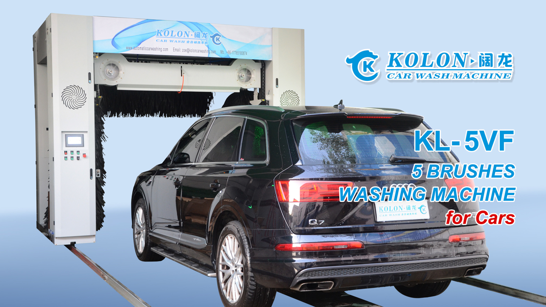 5 escovas Automático Rollover máquina de lavar carros soprador automaticamente para cima para baixo para o carro