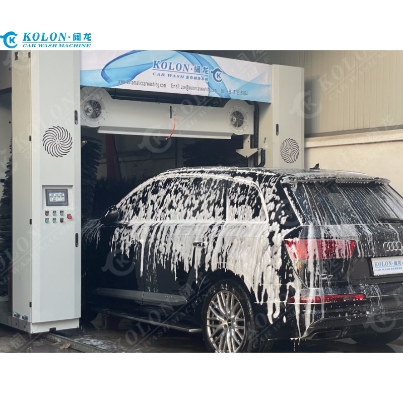 5 escovas Automático Rollover máquina de lavar carros soprador automaticamente para cima para baixo para o carro
