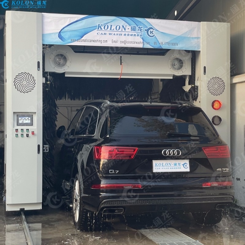 5 escovas Automático Rollover máquina de lavar carros soprador automaticamente para cima para baixo para o carro
