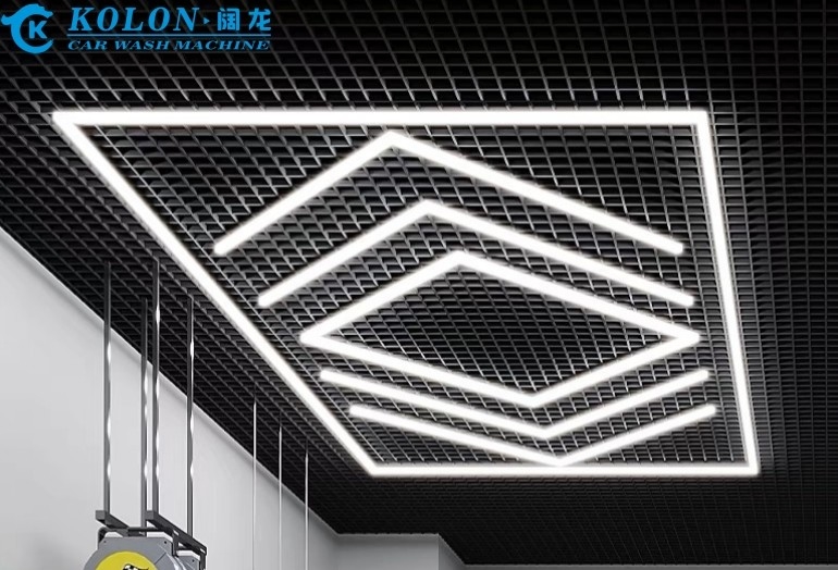 Venda a quente Salão de exposições de automóveis Oficina de automóveis Design detalhado de luz Led Oficina de luz teto Led Light
