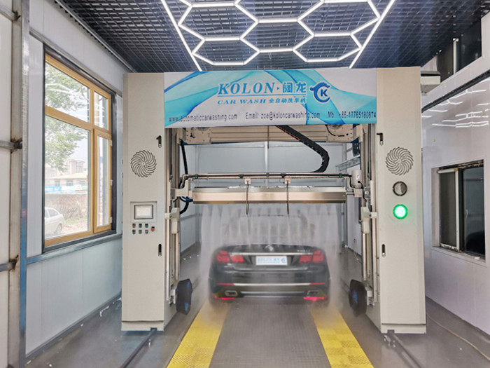 Eficiência Máquina de lavagem de automóveis de aço inoxidável com método de secagem por sopro de ar quente Lava de alta pressão
