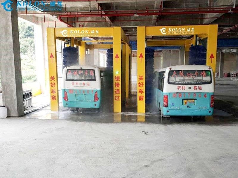 Máquina de limpeza automática de autocarro para limpeza rápida e eficaz