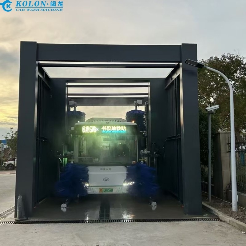 Economia de tempo 3-5 minutos por máquina de limpeza de autocarro com comprimento máximo ilimitado