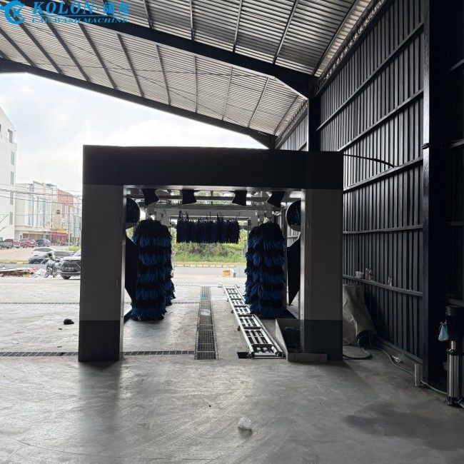 Máquina de lavagem de automóveis de túnel inovadora e avançada de Kolon para limpeza superior e precisa