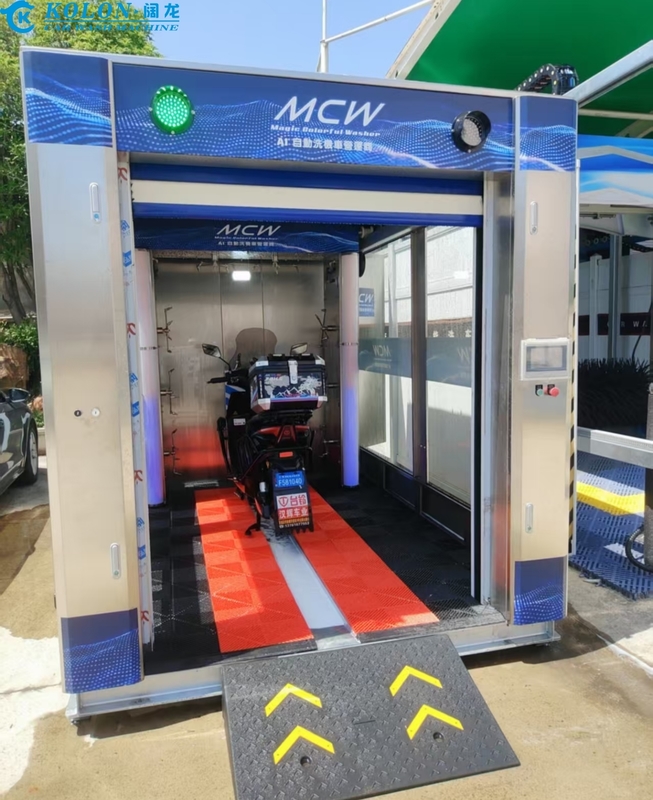Máquina de Lavar Motocicletas de Alta Pressão com Comando Remoto, modelo mais recente da série KOLON KL-A, em aço inoxidável